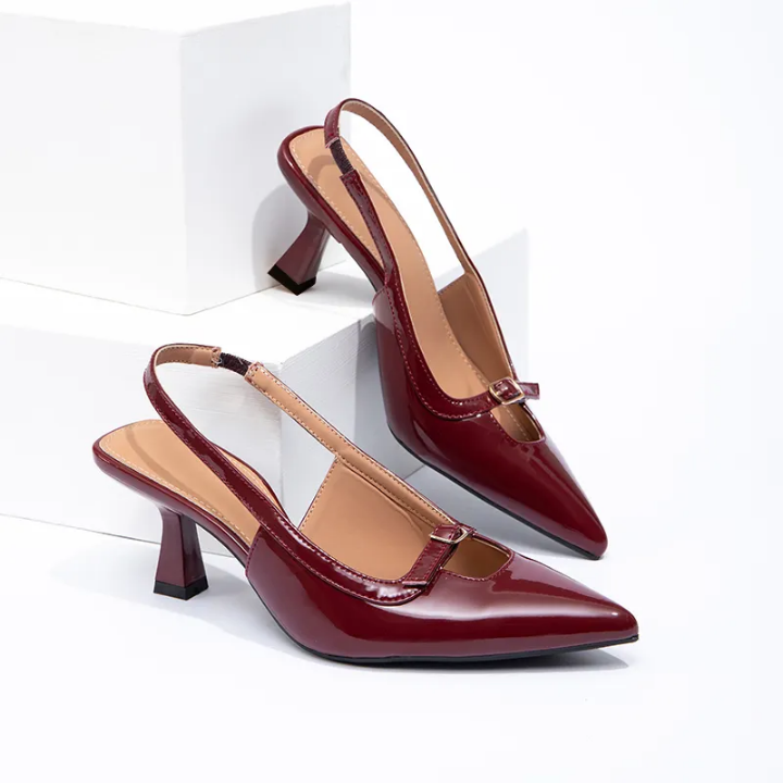 Heels Women's PU Rubber Sole Sandals