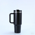 Insulated Travel Tumbler 40oz — Leakproof Mug with Handle & Straw