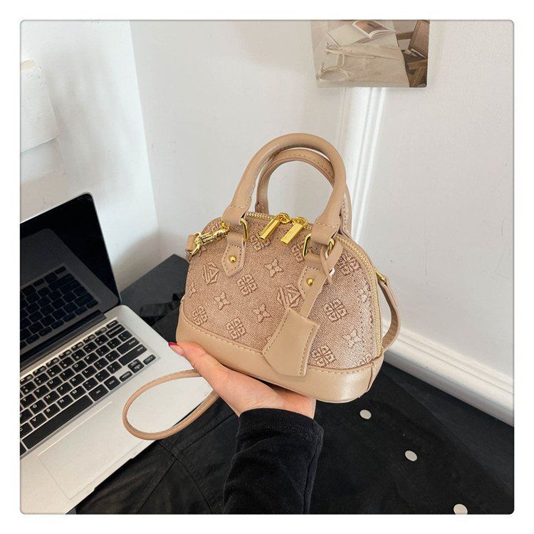 Vintage Floral Handbag for Women - Versatile Shell Design Shoulder Sling Bag - High-End Fashion